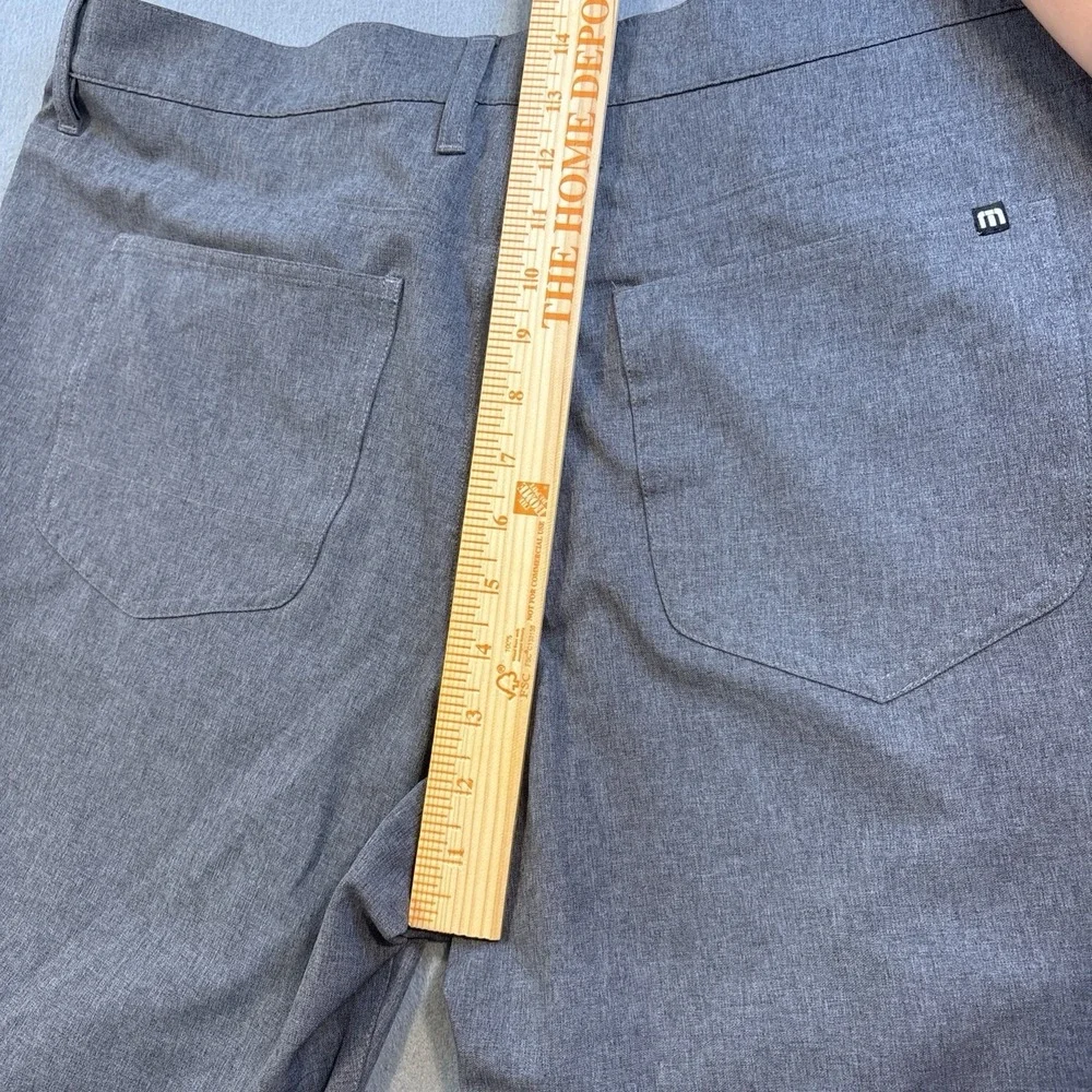 Travis Mathew Mens 40 Open To Close Tech Chino Golf Pants Performance GRAY
